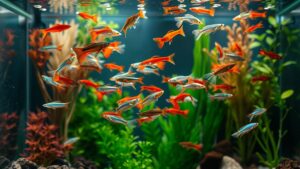Beautiful guppy community in the Fish Tank